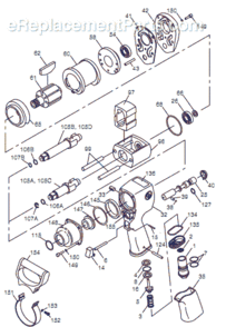 Page A Diagram and Parts List for CP770 T025271 Chicago Pneumatic Wrench